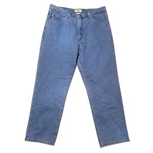 L.L. Bean Fleece Lined Jeans 37x30 Mens Classic Fit